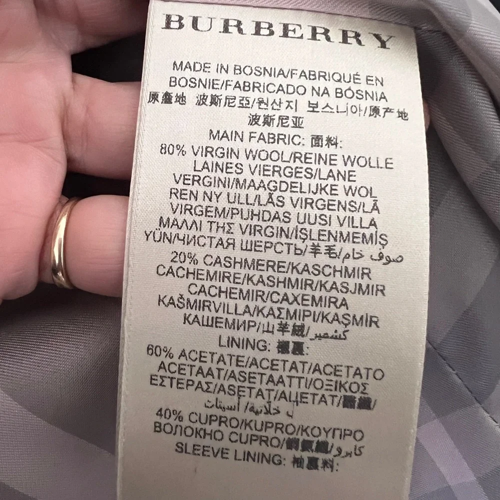 Burberry Beige Trench Coat Double-Breasted - Picture 12 of 13